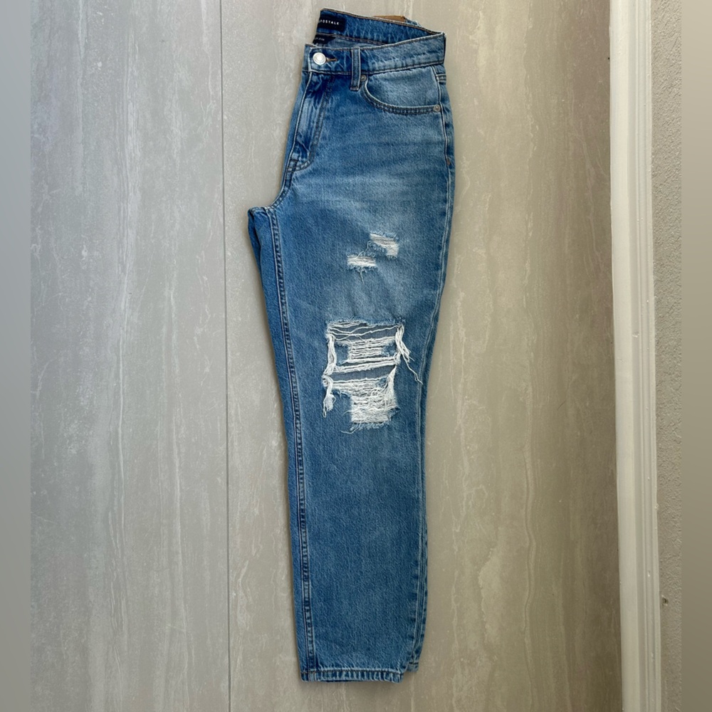 Aeropostale Ripped Blue Boyfriend Jeans - Picture 14 of 14